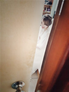 新秘RITA|新娘秘書|bride-澄沂|好媳婦髮型|側邊捲髮|公主頭|低髮髻|蕾絲長頭紗|圓眼|圓眼新娘