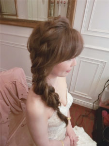 新秘 rita | 新娘秘書 | bride-怡君 | 好媳婦髮型 | 公主頭 | 線條感 | 乾燥花不凋花 | 側邊編髮 | 新秘推薦 | 新莊新秘 | 新娘造型 | 婚宴造型