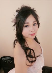 新秘rita|新娘秘書|bridr-佳玲|側邊捲髮|公主頭|好媳婦髮型|訂婚造型|乾燥花