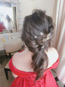 新秘rita|新娘秘書|bridr-佳玲|側邊捲髮|公主頭|好媳婦髮型|訂婚造型|乾燥花