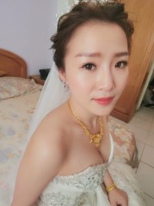 新秘rita|新娘秘書|bride-mandy|韓系盤髮|側邊捲髮|仙仙風|蕾絲長頭紗