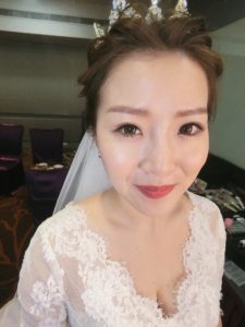 新秘rita|新娘秘書|bride-mandy|韓系盤髮|側邊捲髮|仙仙風|蕾絲長頭紗