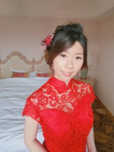 新秘rita|新娘秘書|bride-花花兒|自然眼妝|低馬尾|訂婚髮型|側邊造型|乾燥花不凋花|圓眼
