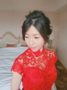 新秘rita|新娘秘書|bride-花花兒|自然眼妝|低馬尾|訂婚髮型|側邊造型|乾燥花不凋花|圓眼
