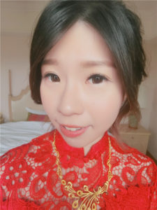 新秘rita|新娘秘書|bride-花花兒|自然眼妝|低馬尾|訂婚髮型|側邊造型|乾燥花不凋花|圓眼